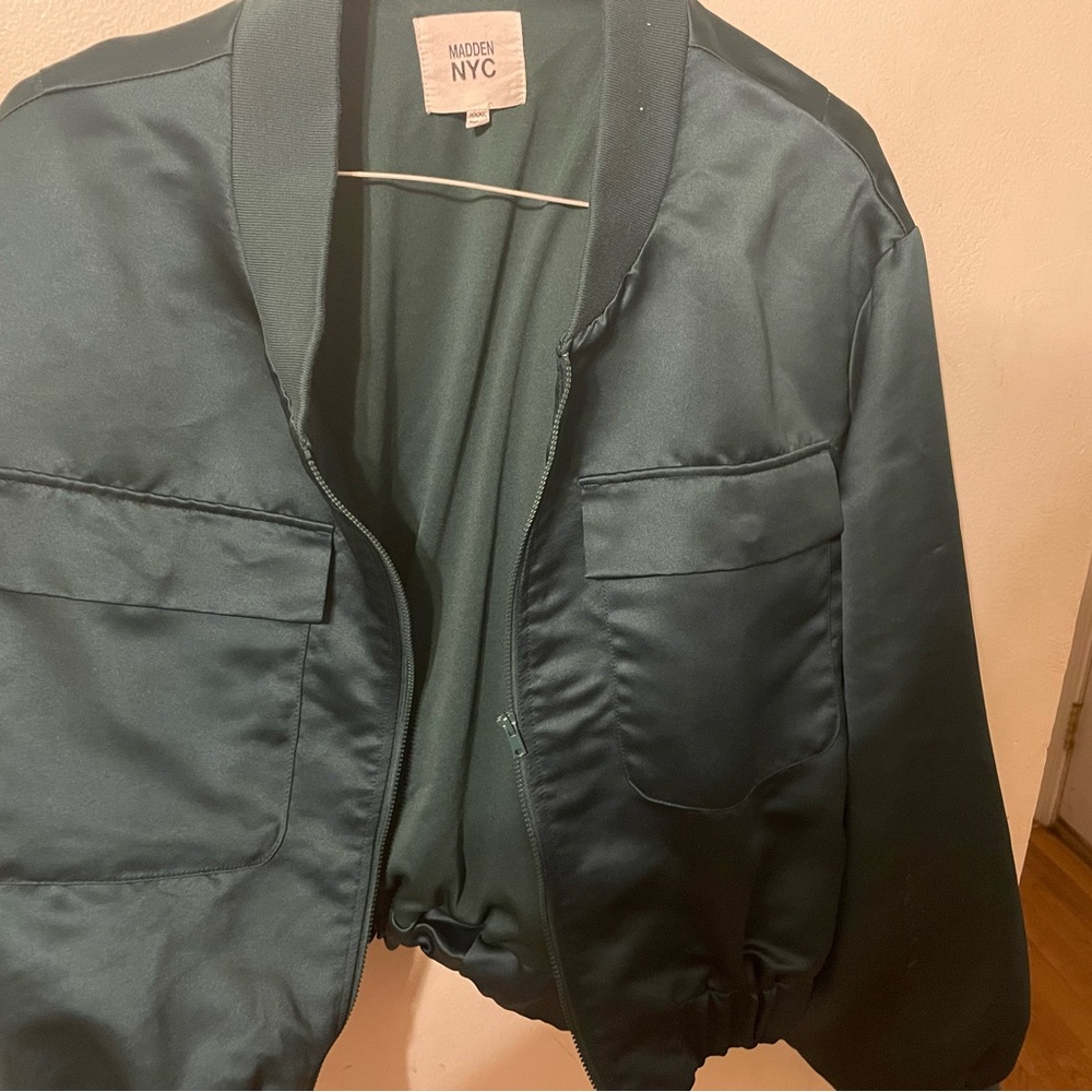 Women's Green Bomber Jacket
